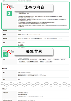 仕事の内容、募集背景