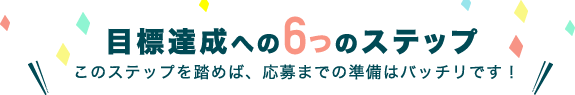 目標達成への6つのステップ